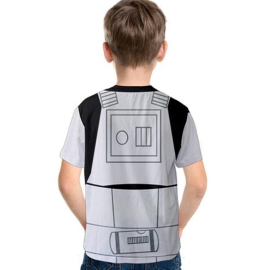 READY-to-SHIP Kids Stormtrooper Inspired Shirt: Sublimation Print Costume