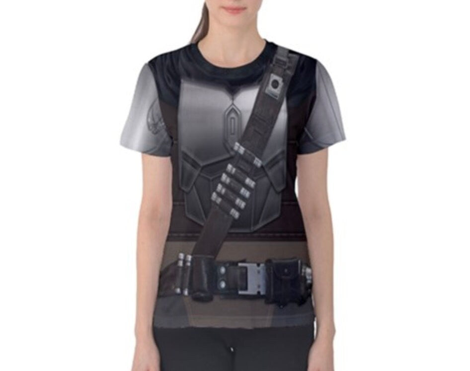 Women's Steel Bounty Hunter Inspired ATHLETIC Short Sleeve Shirt