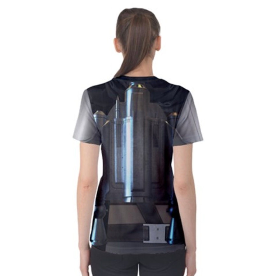 Women's Steel Bounty Hunter Inspired ATHLETIC Short Sleeve Shirt