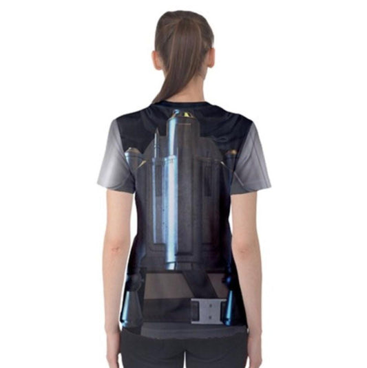 Women's Steel Bounty Hunter Inspired ATHLETIC Short Sleeve Shirt