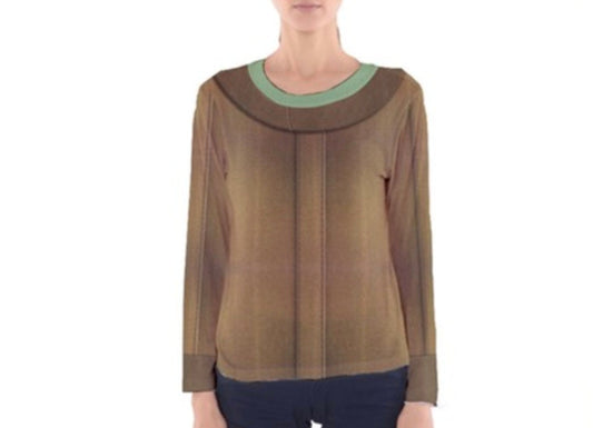 Women's The Child Inspired Long Sleeve V-Neck Shirt