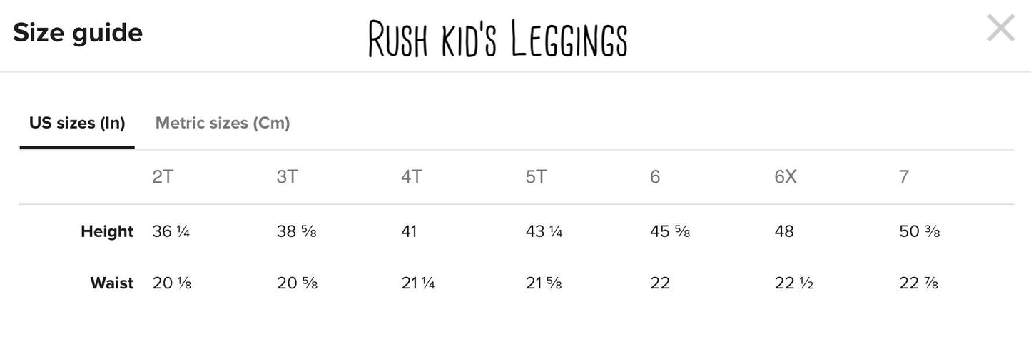 READY-to-SHIP Maui Inspired Kids Leggings: Polynesian Tattoo Print