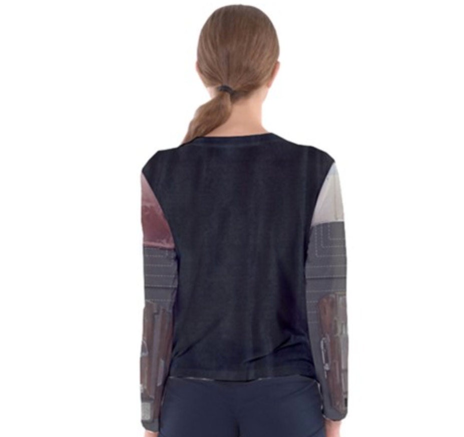 Women's Bounty Hunter Inspired Long Sleeve V-Neck Shirt