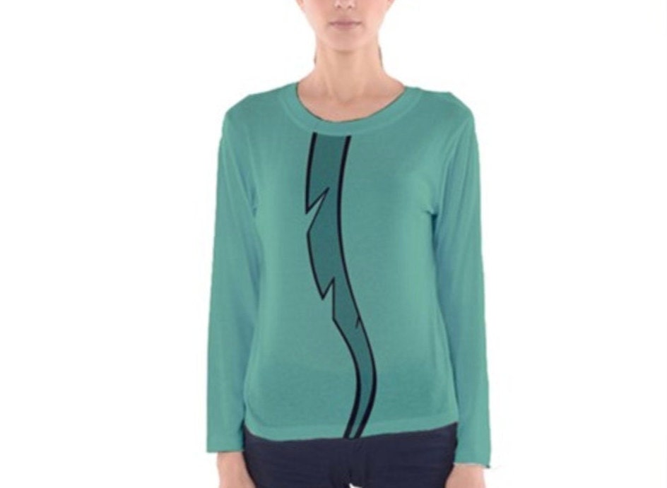 Women's Flotsam and Jetsam Inspired Long Sleeve V-Neck Shirt