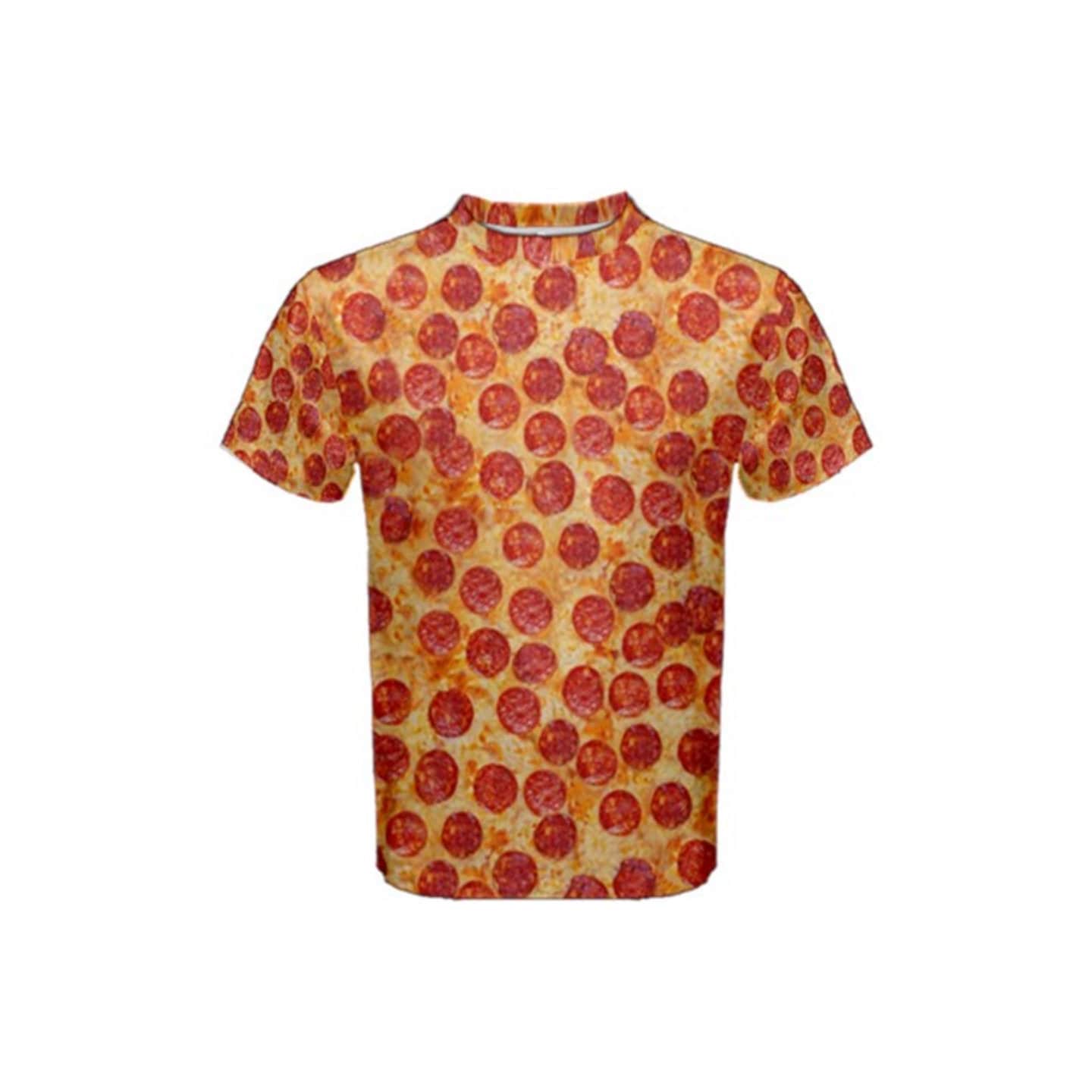 Men's Pepperoni Pizza Short Sleeve Shirt