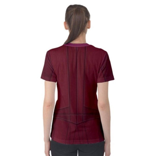 Women's Wanda Scarlet Witch Inspired Short Sleeve Shirt
