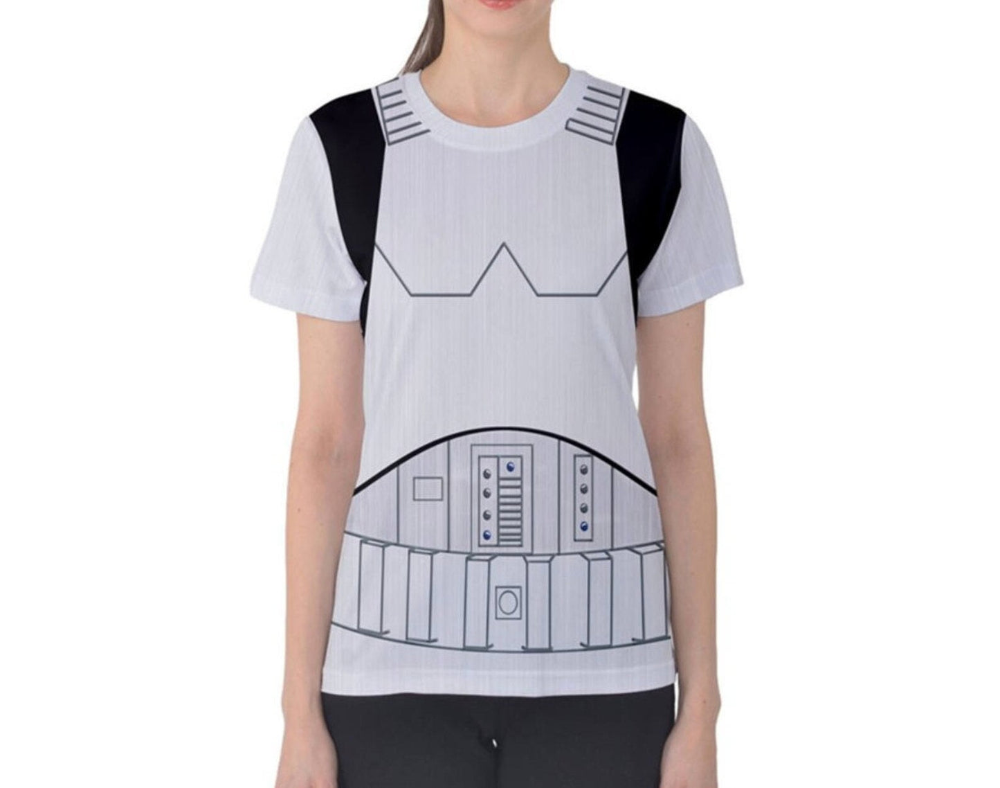 Women's Stormtrooper Inspired ATHLETIC Short Sleeve Shirt
