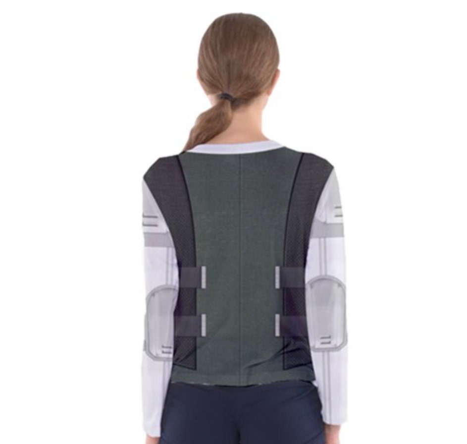 Women's Yelena Widow Inspired Long Sleeve V-Neck Shirt