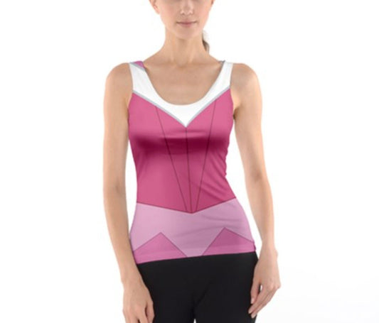 Women's Pink Aurora Sleeping Beauty Inspired Tank Top