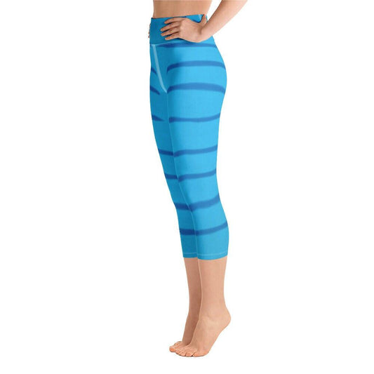 Navi Avatar Inspired Yoga Capri Leggings