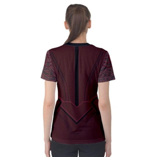 Women's Scarlet Witch Inspired ATHLETIC Short Sleeve Shirt