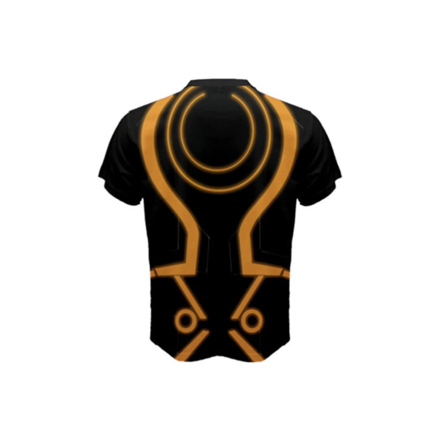 Men's Orange Tron Legacy Inspired Short Sleeve Shirt