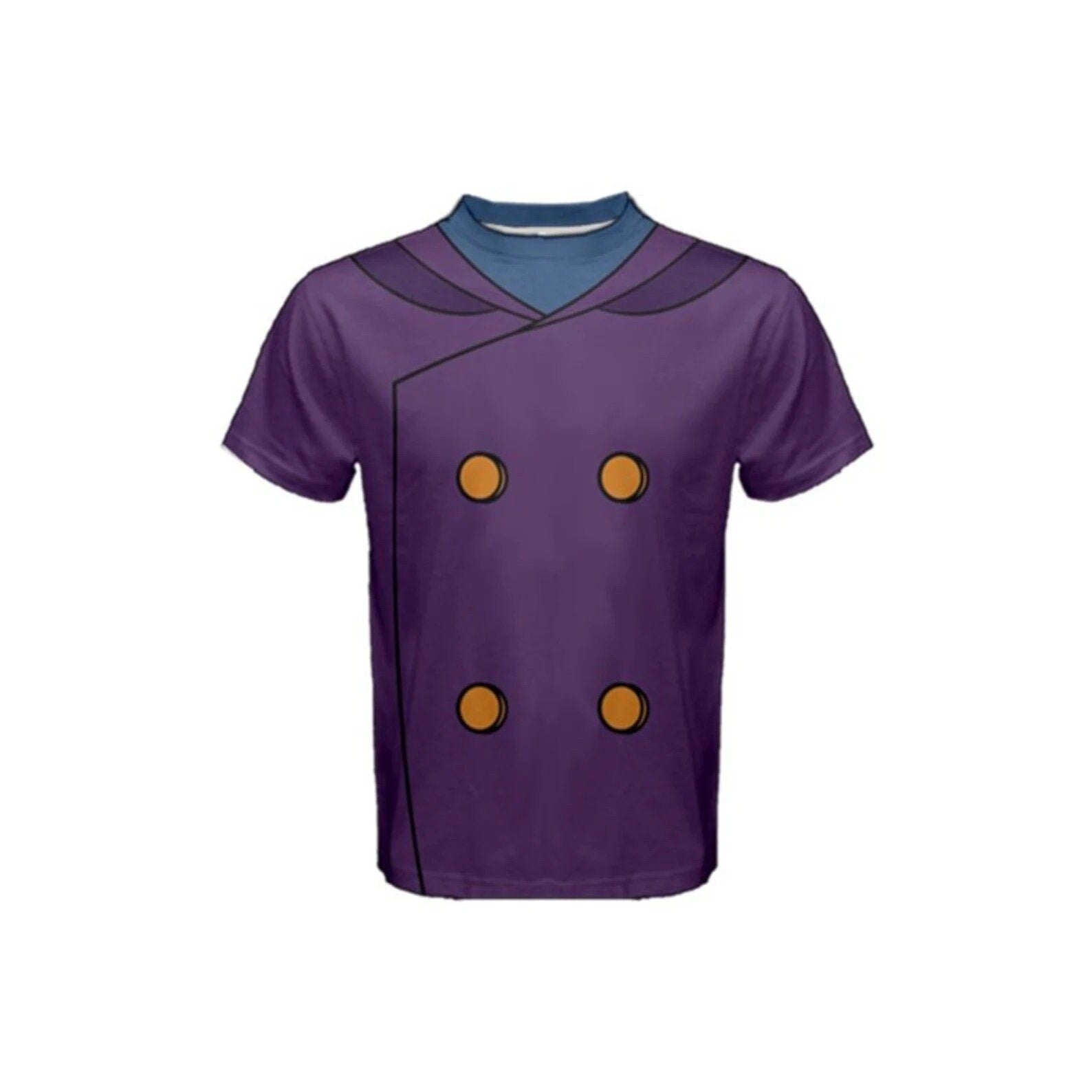 Men's Darkwing Duck Inspired ATHLETIC Short Sleeve Shirt