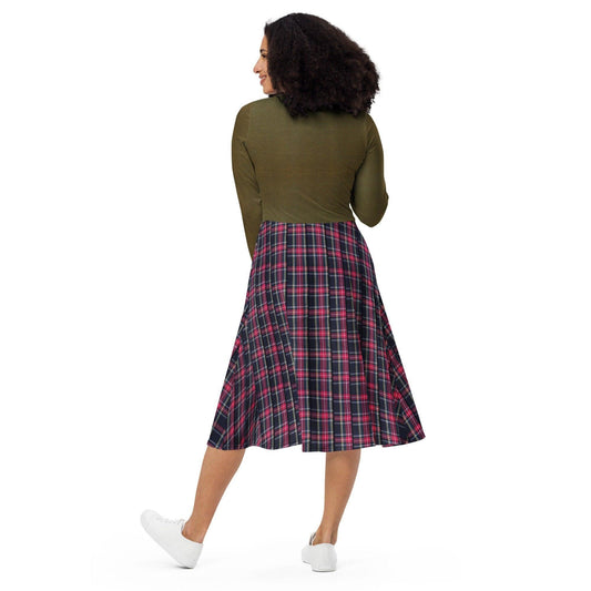 RUSH ORDER: Margo Inspired All-over print long sleeve midi dress
