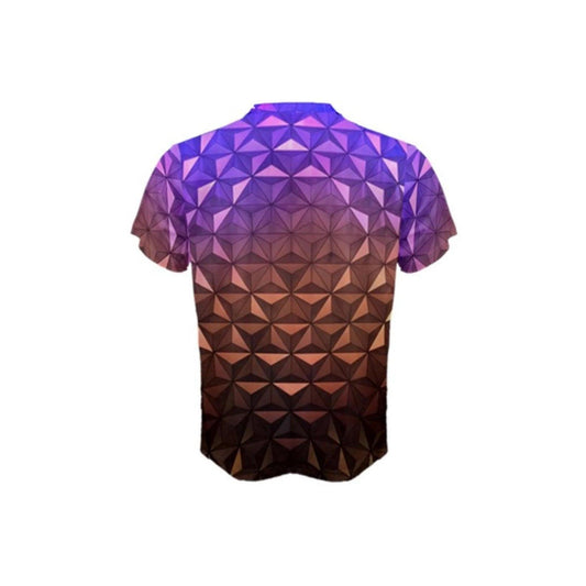 Men's Nighttime Spaceship Earth Epcot Inspired ATHLETIC Short Sleeve Shirt