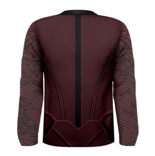Men's Scarlet Witch Inspired Long Sleeve Shirt