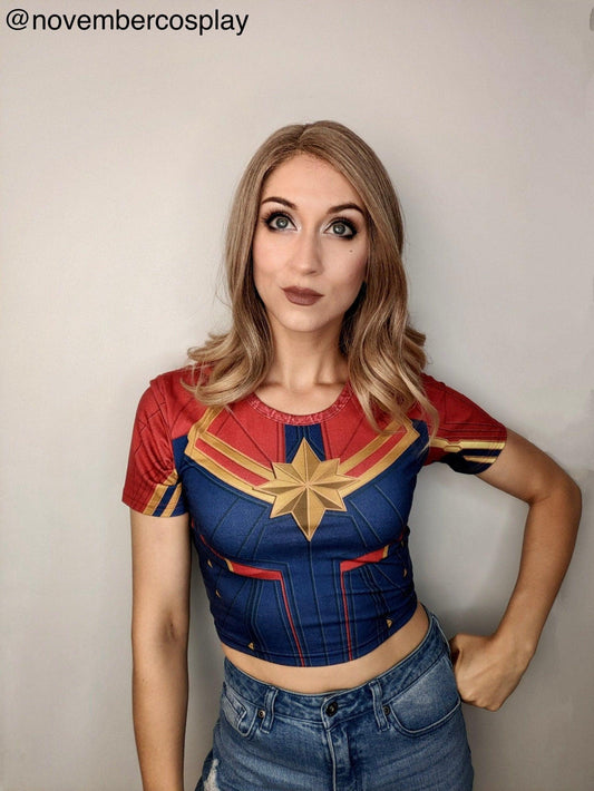 Capt. Danvers Inspired Crop Top