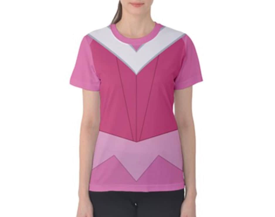 Women's Aurora Sleeping Beauty Inspired Short Sleeve Shirt