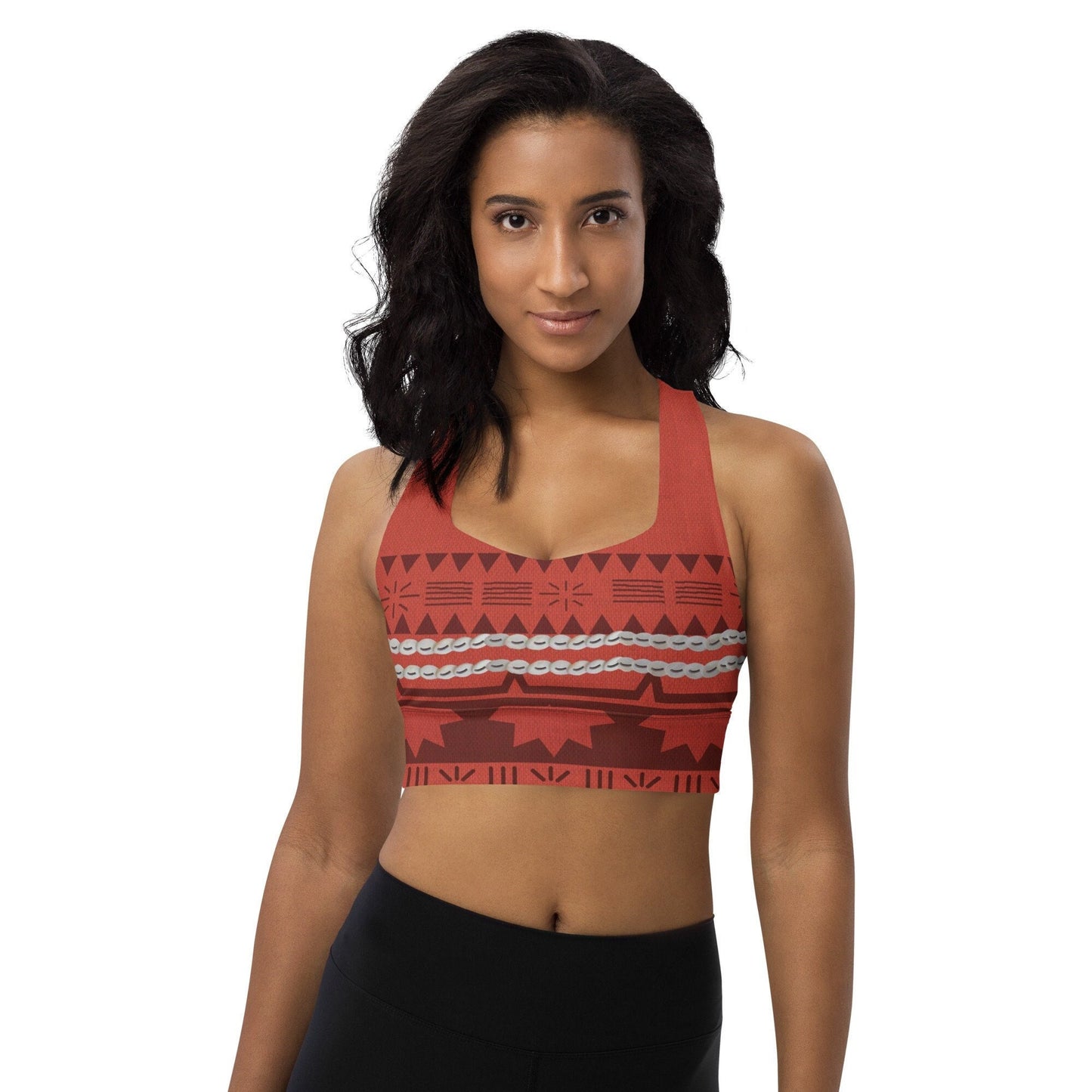 RUSH ORDER: Moana Inspired Recycled Longline Sports Bra
