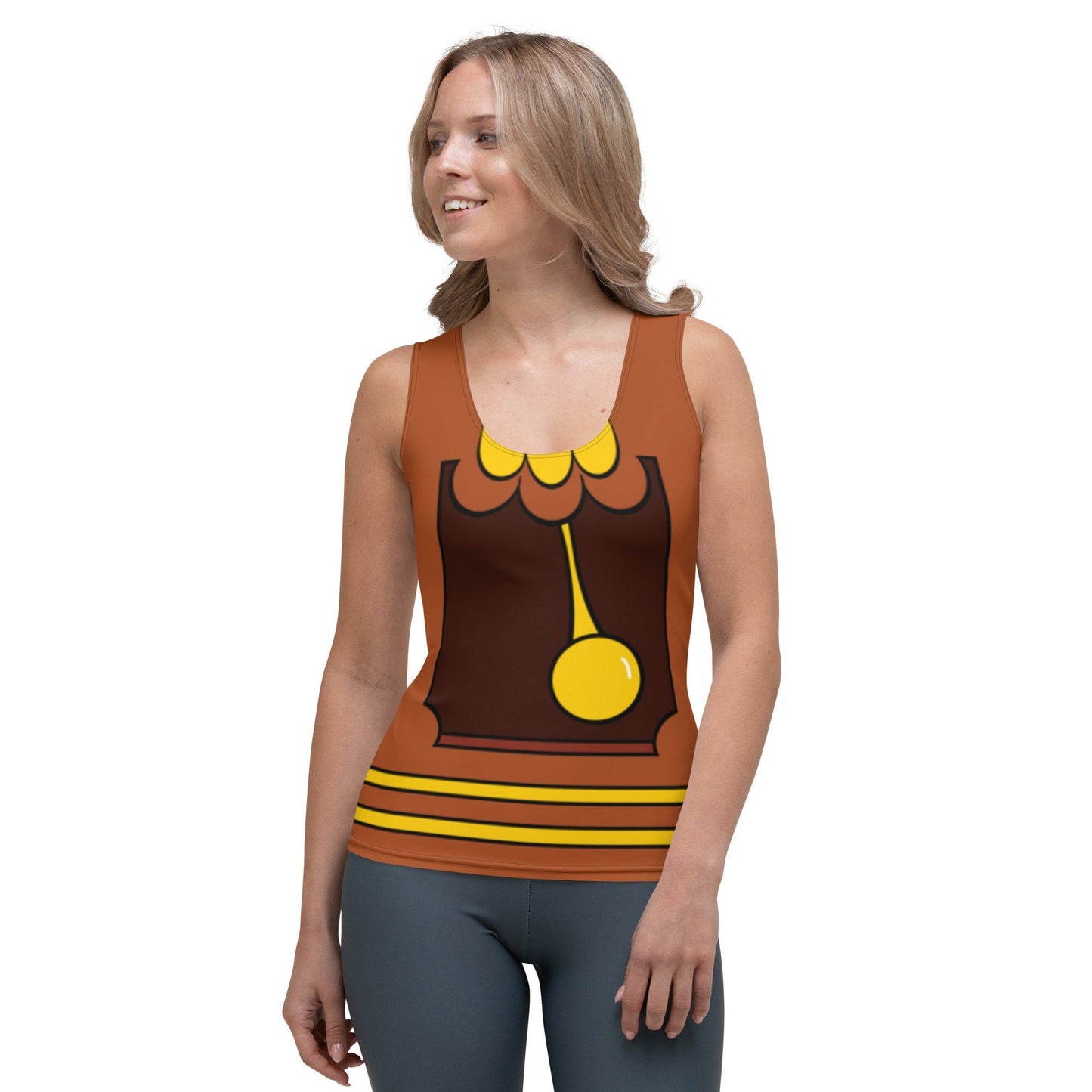 READY-to-SHIP Cogsworth Inspired Tank Top: Cut & Sew Design