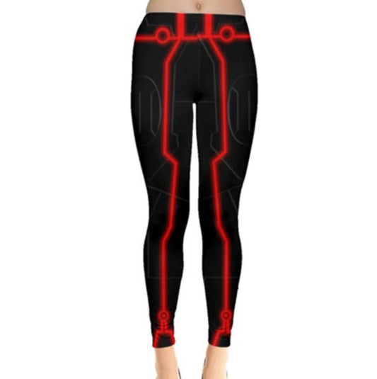 Red Tron Inspired Leggings