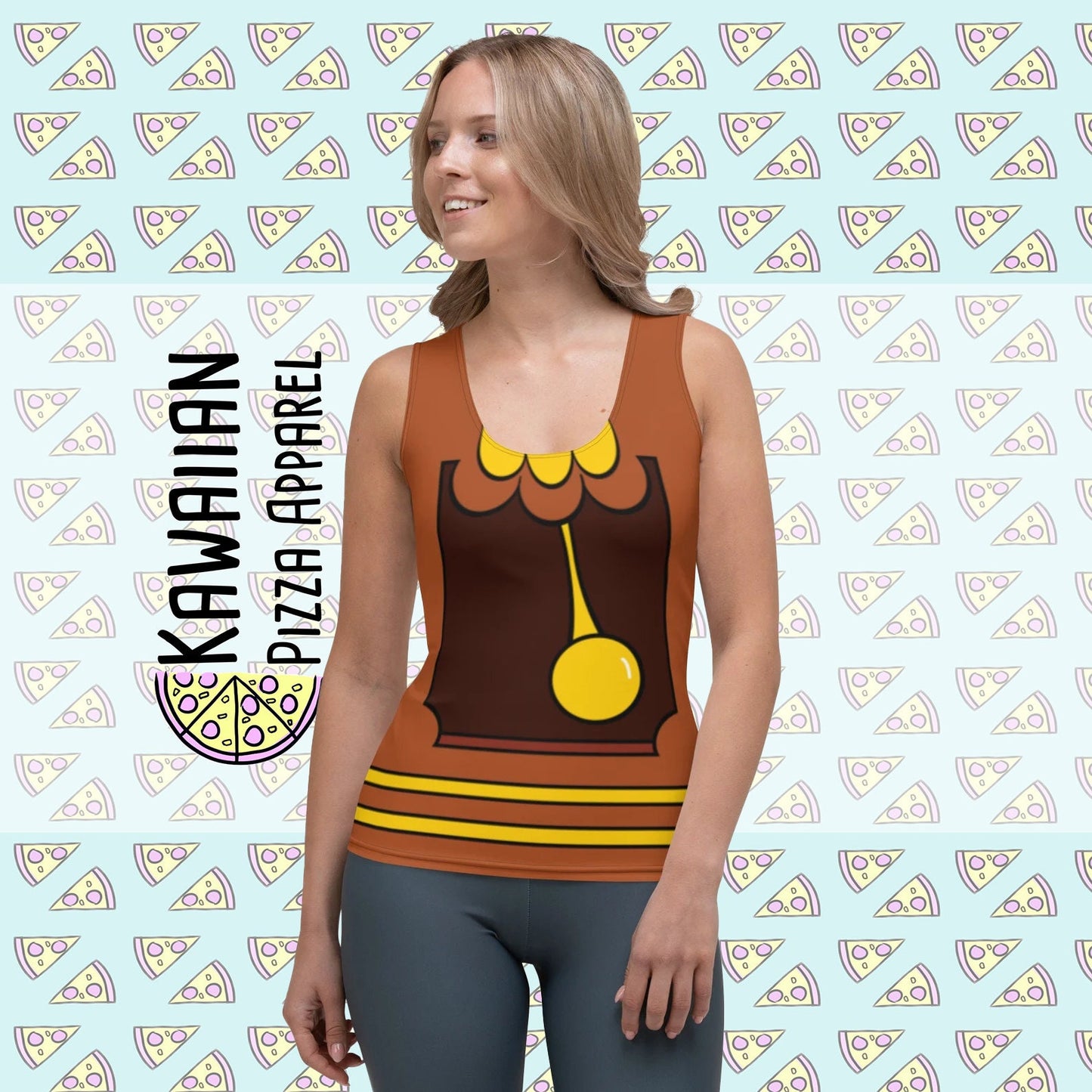 READY-to-SHIP Cogsworth Inspired Tank Top: Cut & Sew Design