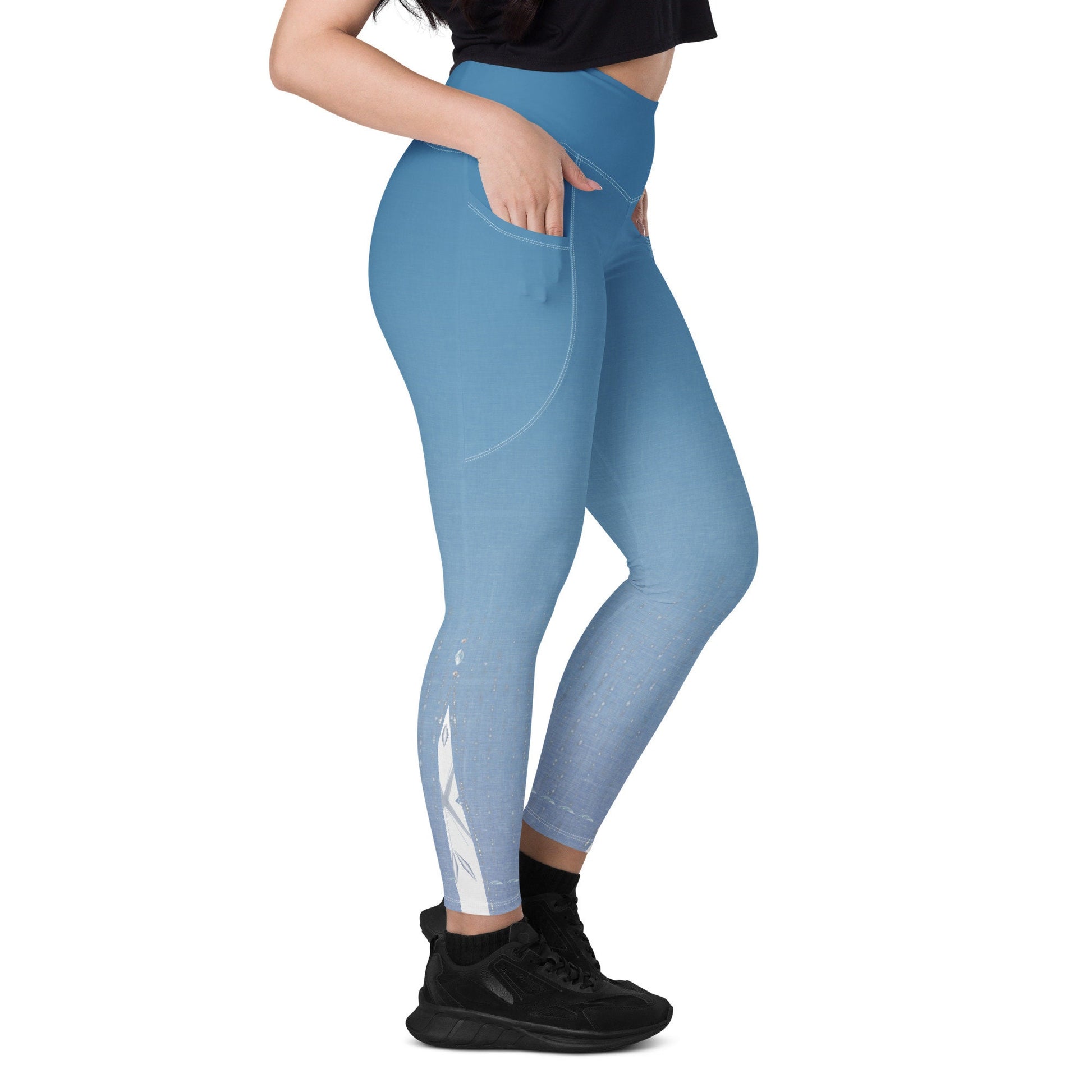 RUSH ORDER: Elsa Inspired Leggings with pockets