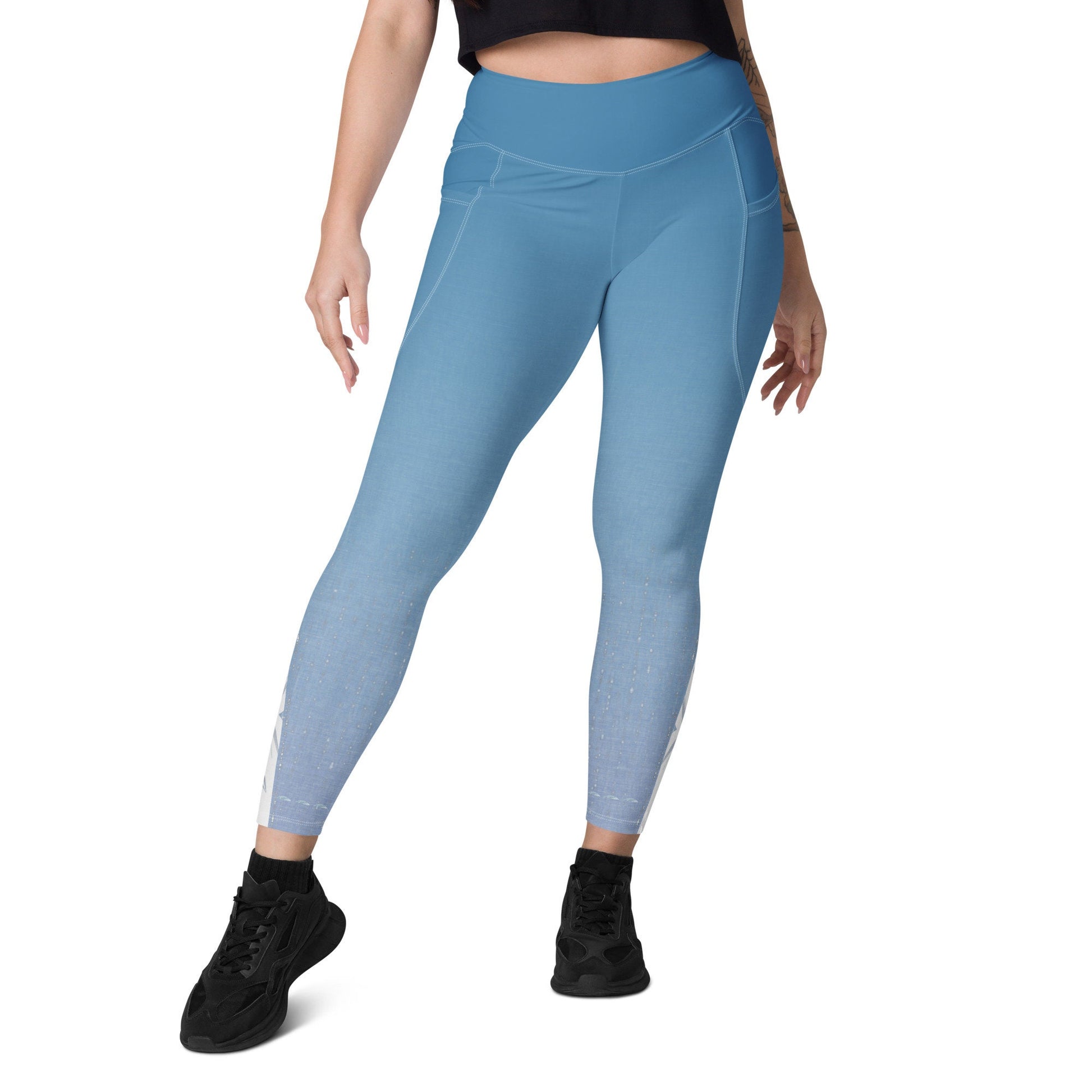RUSH ORDER: Elsa Inspired Leggings with pockets