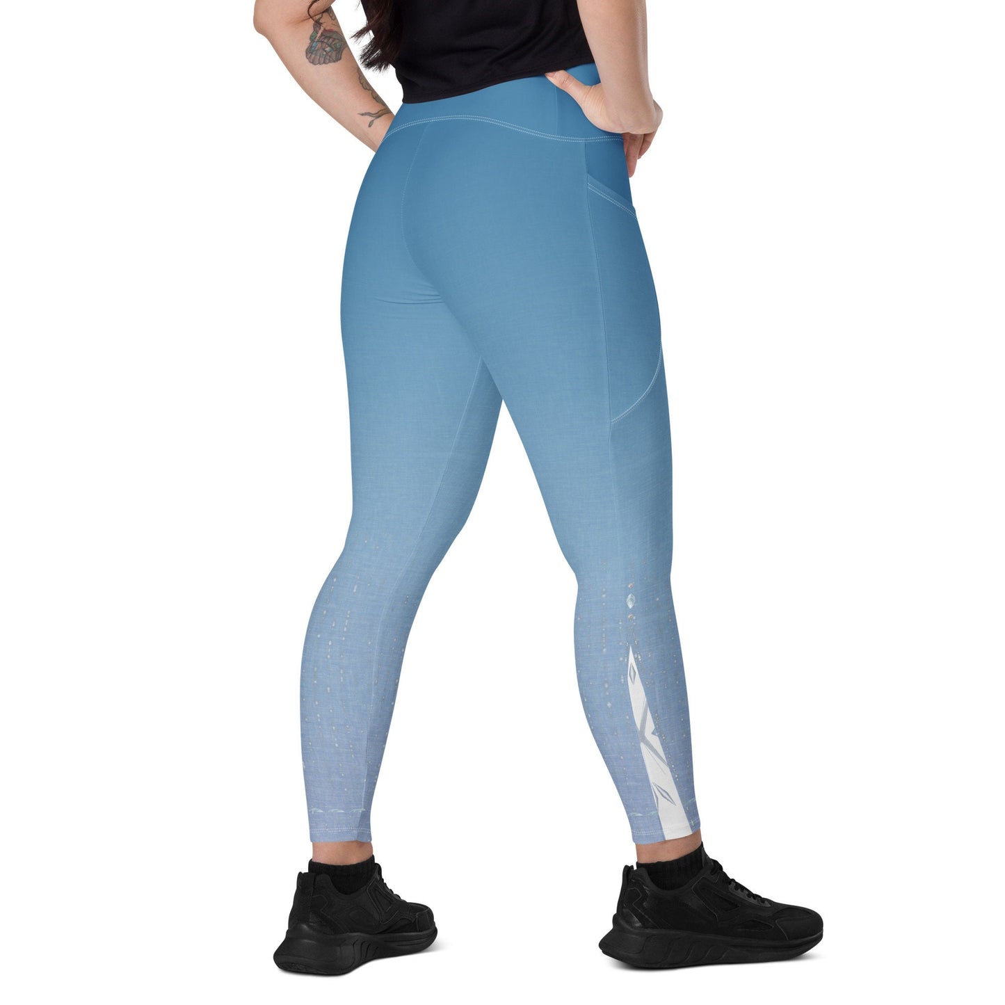 RUSH ORDER: Elsa Inspired Leggings with pockets