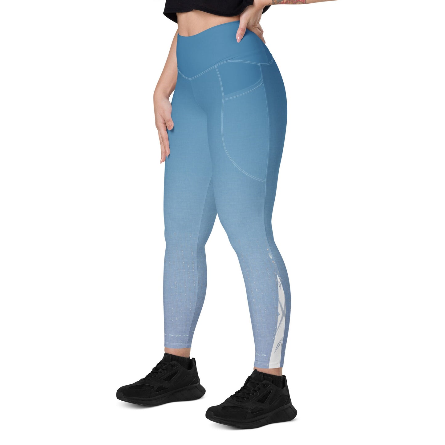 RUSH ORDER: Elsa Inspired Leggings with pockets