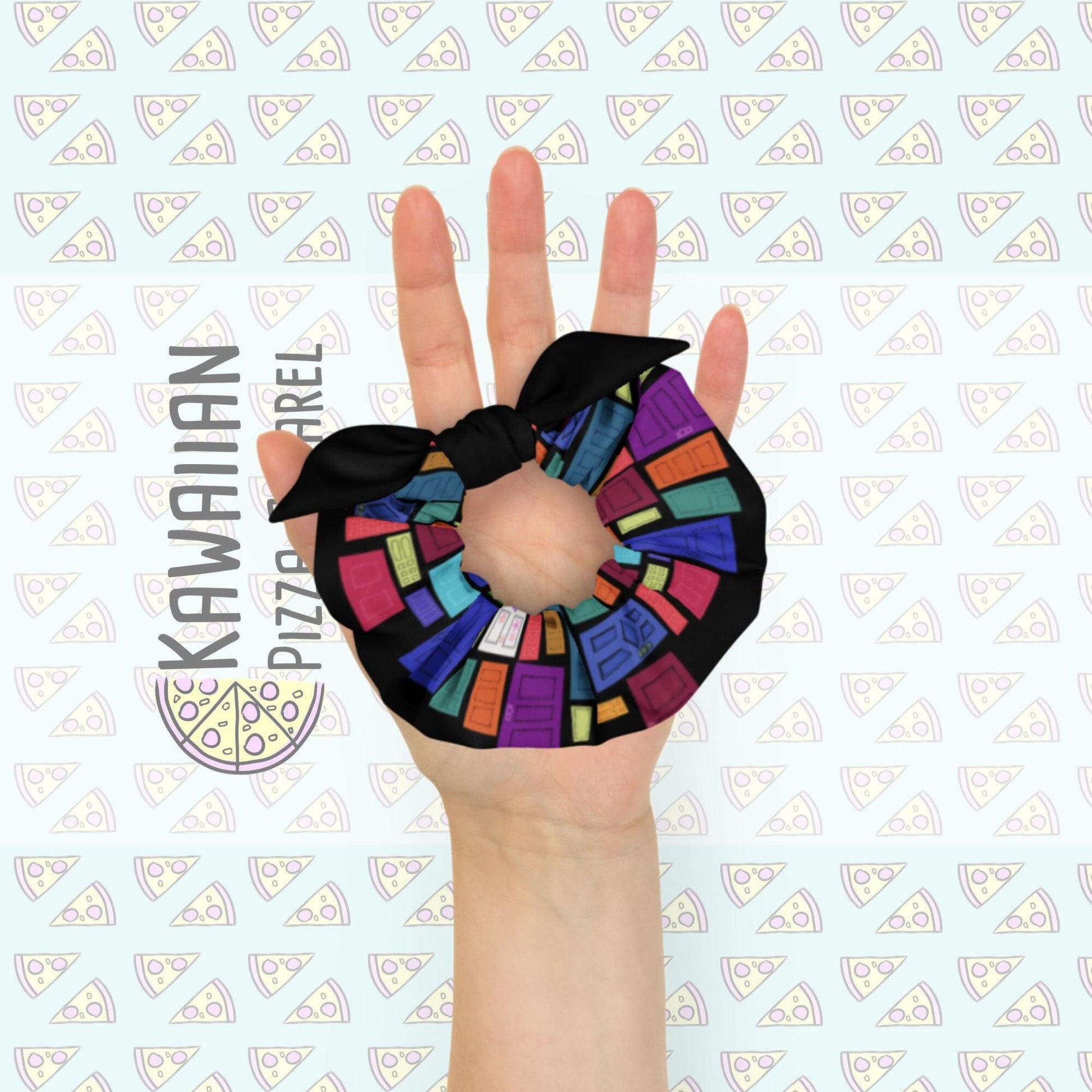 Monsters Doors Inspired Recycled Scrunchie