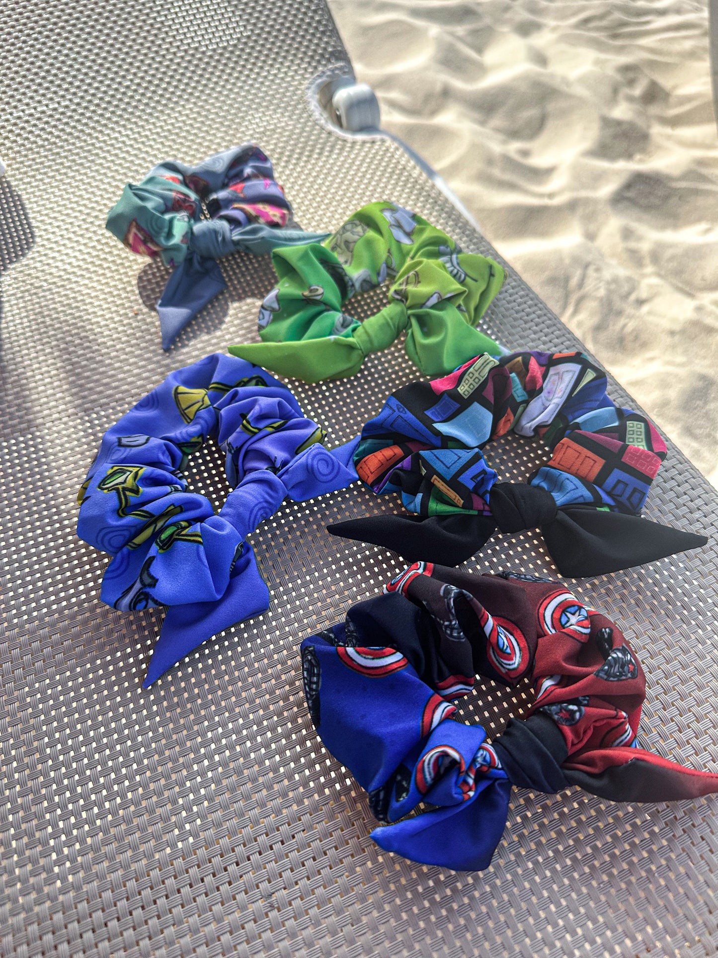 Monsters Doors Inspired Recycled Scrunchie