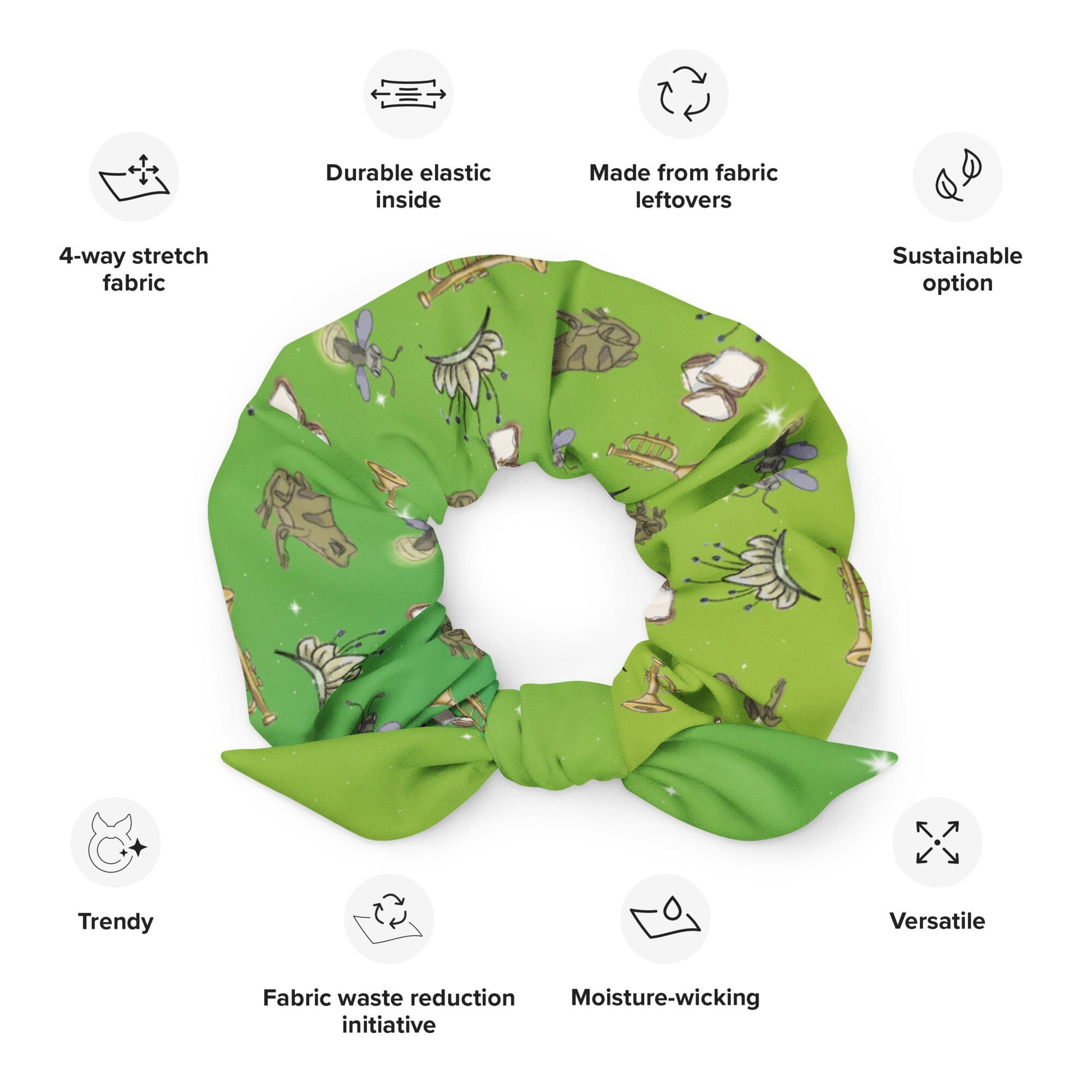 Tiana Inspired Recycled Scrunchie