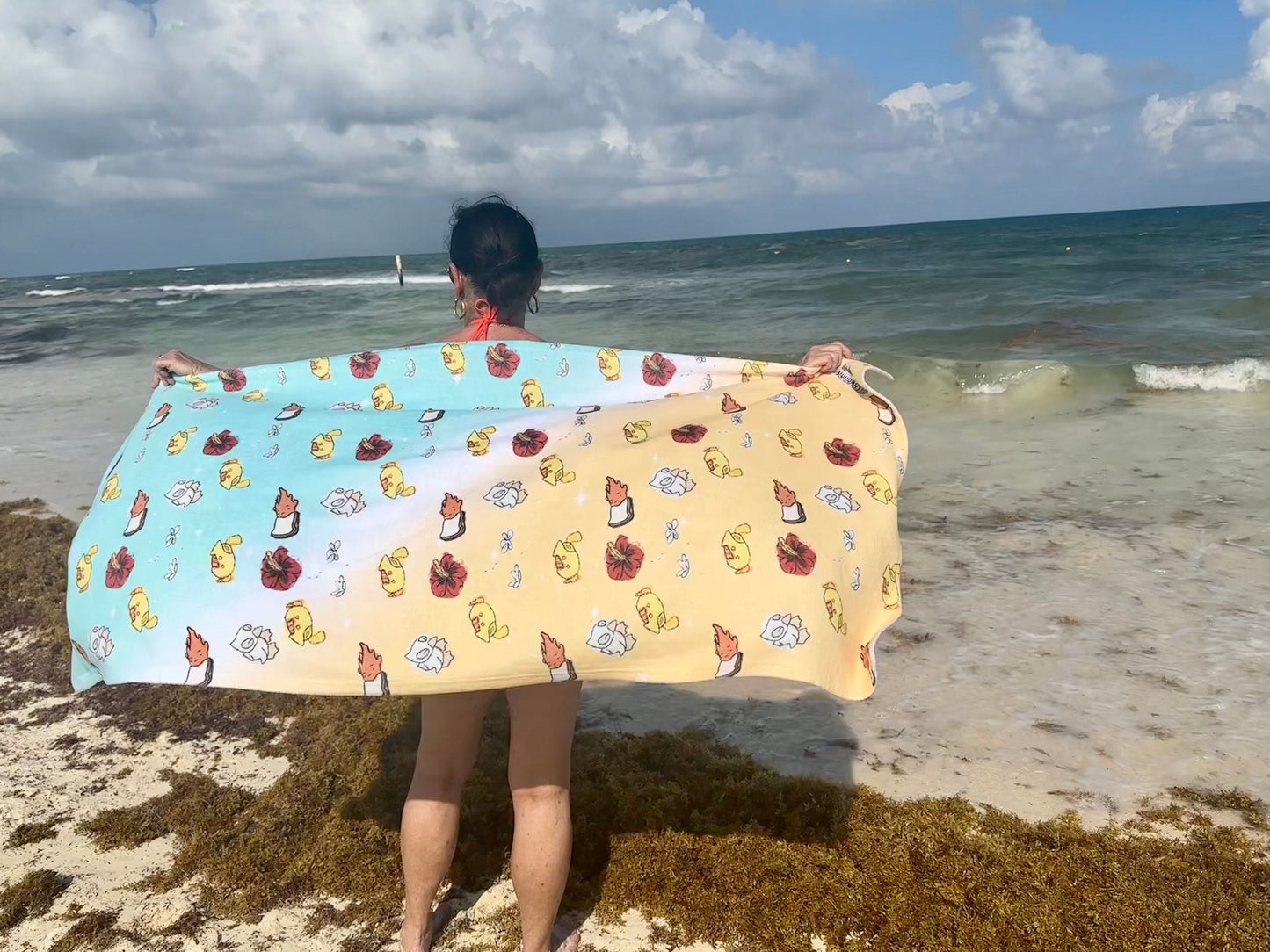 Stitch Inspired Beach Towel