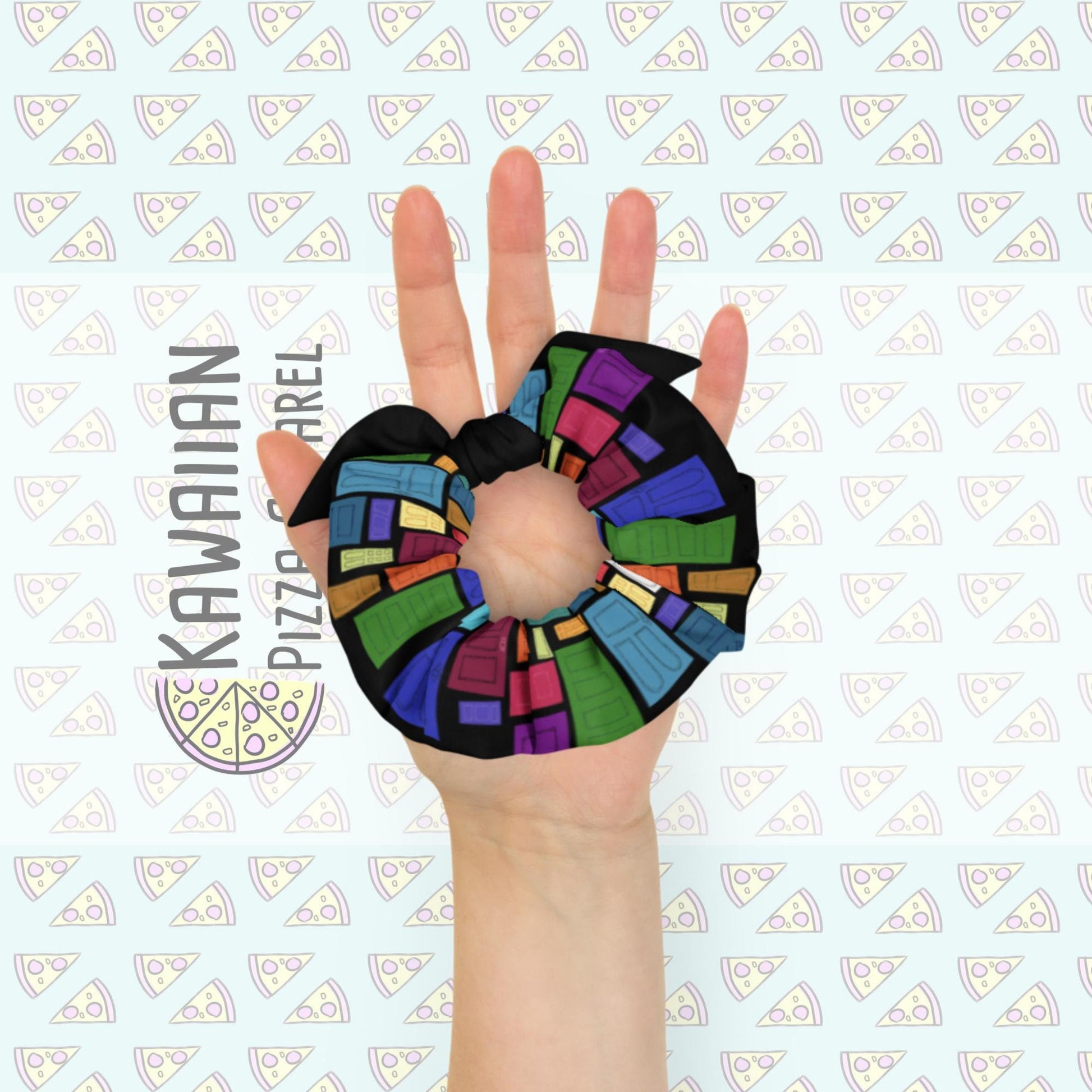 Monsters Doors Inspired Recycled Scrunchie