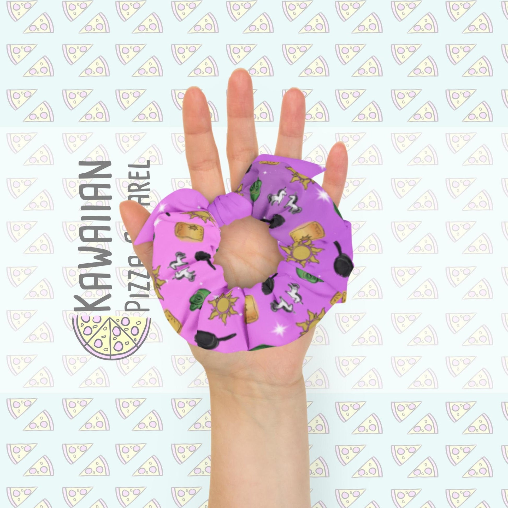 Rapunzel Inspired Recycled Scrunchie