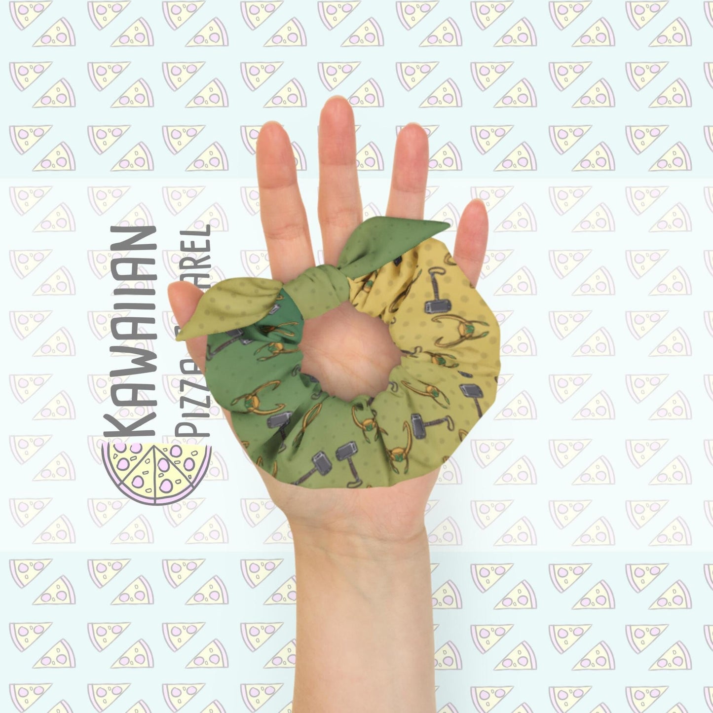 Loki and Thor Inspired Recycled Scrunchie