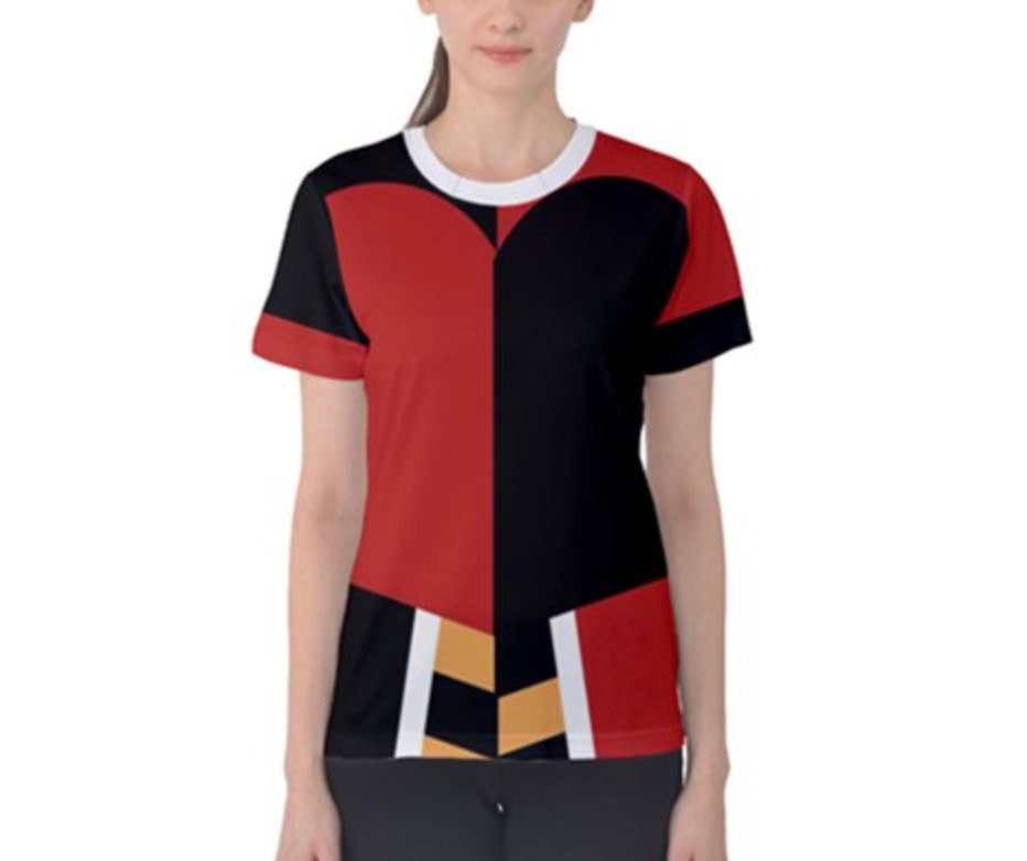 Women's Queen of Hearts Inspired Short Sleeve Shirt