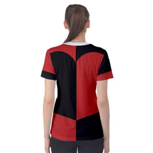 Women's Queen of Hearts Inspired Short Sleeve Shirt