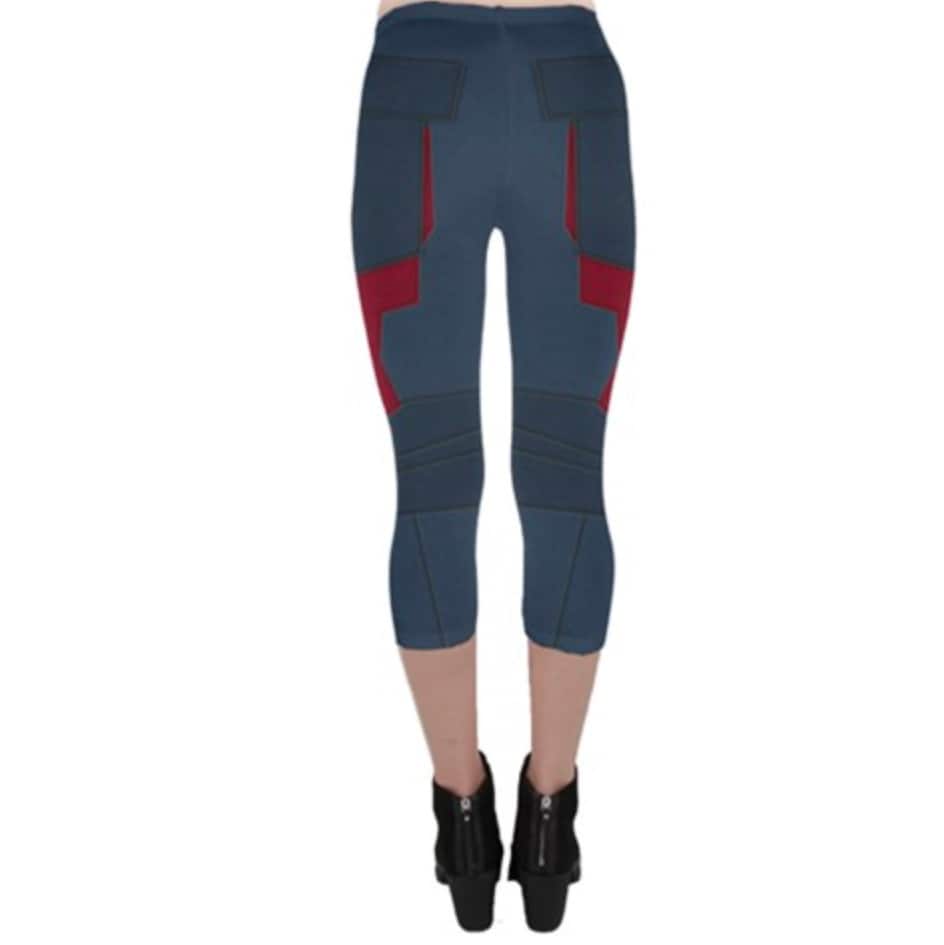 READY-to-SHIP Cap-Inspired Capri Leggings - Disneybound Costume (L)