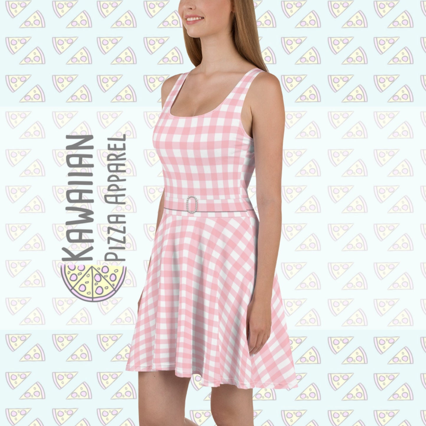 RUSH ORDER: Pink Gingham Skater Dress