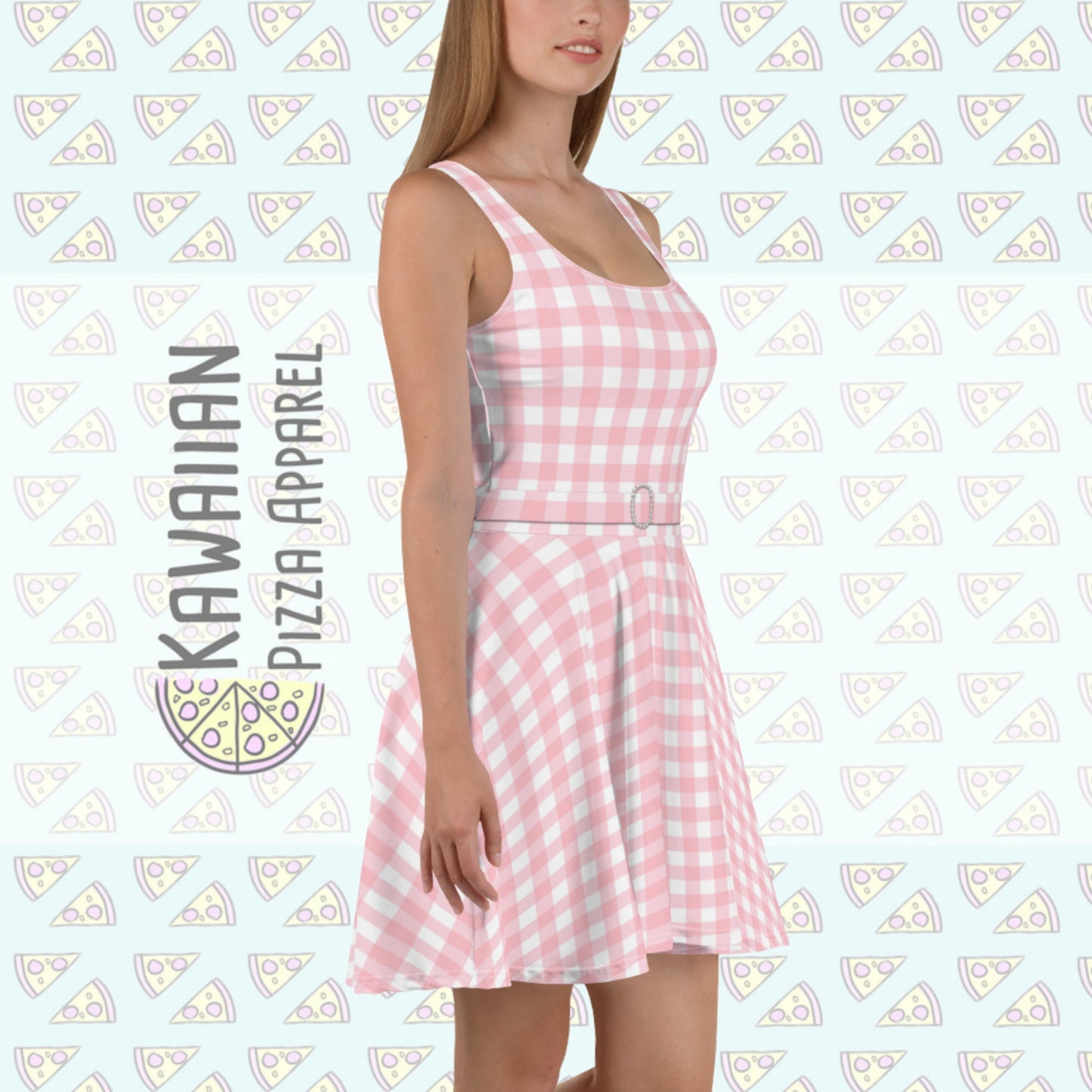 RUSH ORDER: Pink Gingham Skater Dress