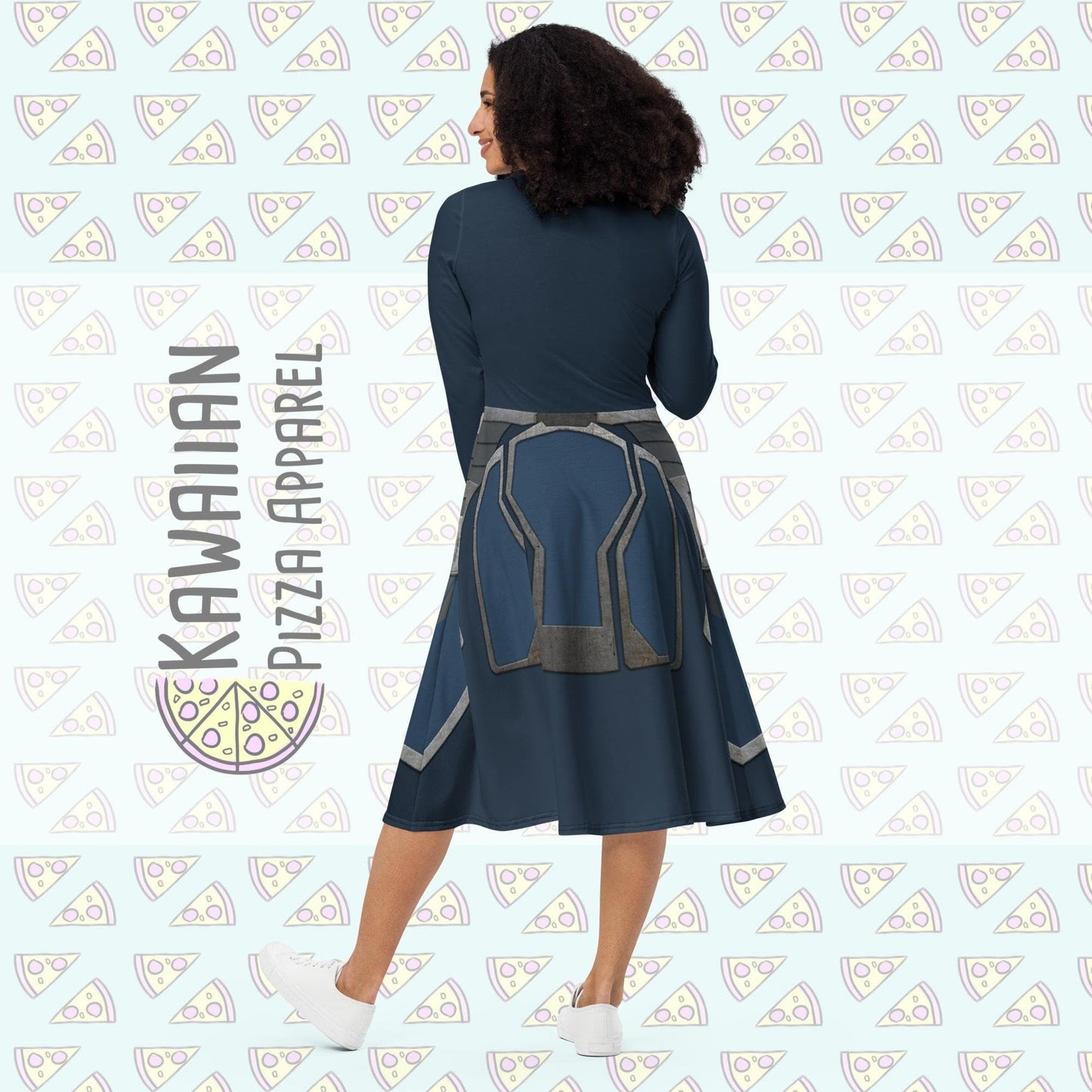 RUSH ORDER: Mandalore Ahsoka Inspired All-over print long sleeve midi dress