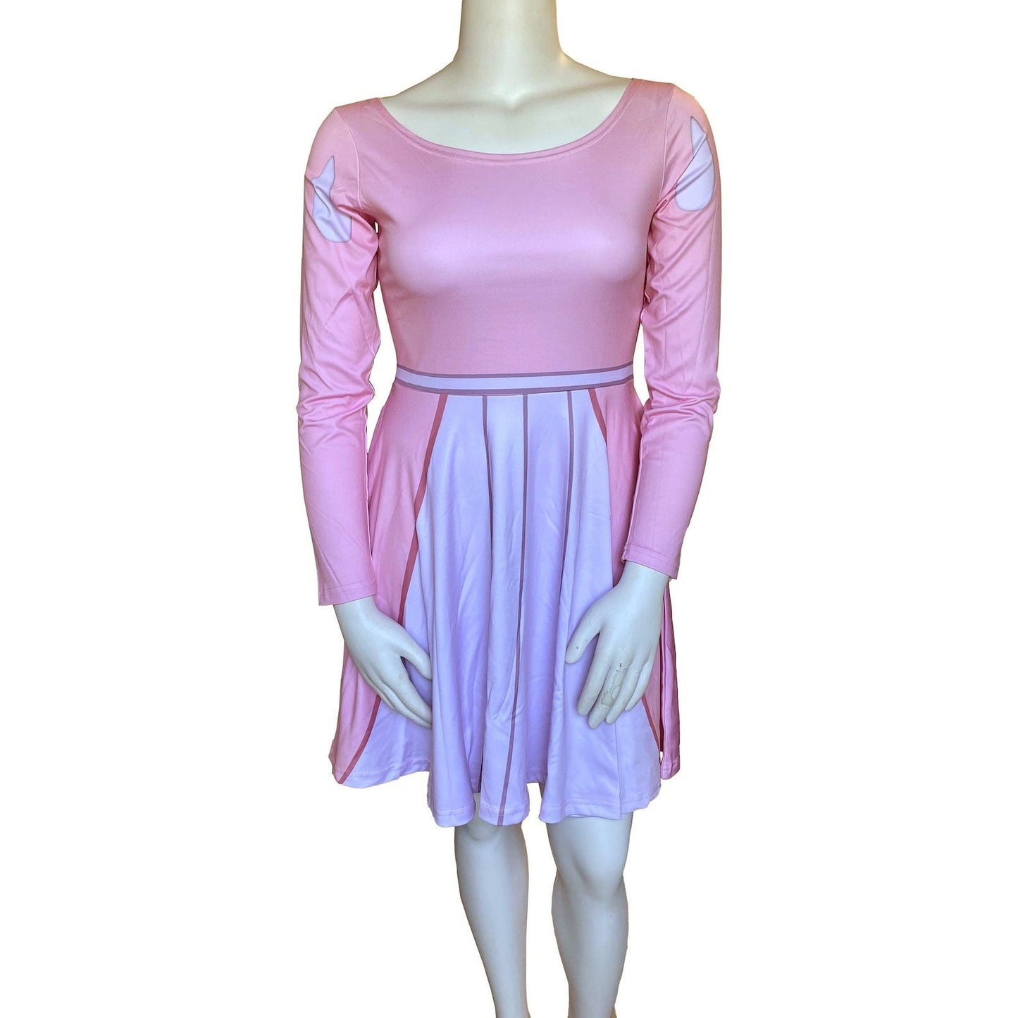 READY-to-SHIP Princess Ariel Inspired Skater Dress: Long Sleeve Disneybound Costume (M)