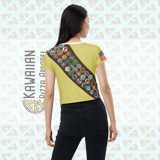 RUSH ORDER: Russell Inspired All-Over Print Crop Tee