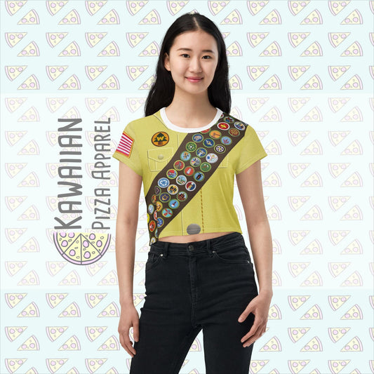 RUSH ORDER: Russell Inspired All-Over Print Crop Tee