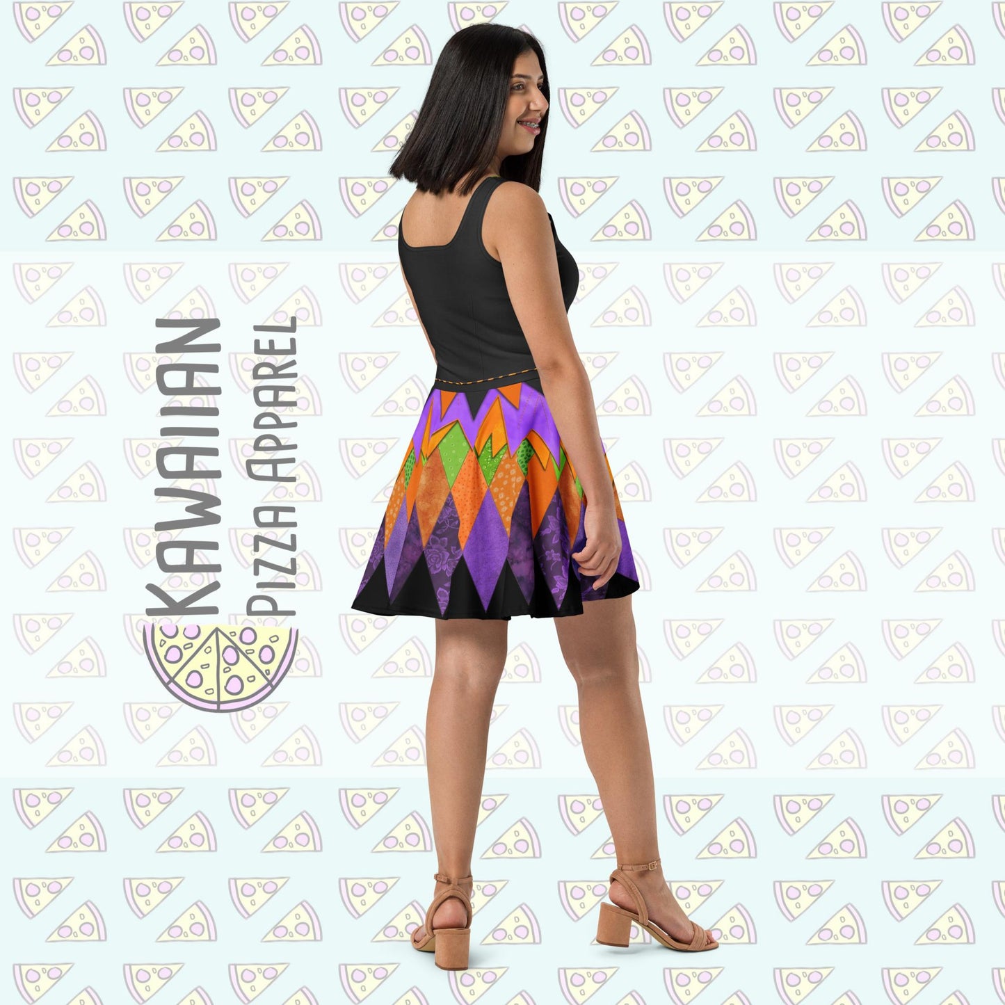 RUSH ORDER: DL Halloween Minnie Inspired Skater Dress
