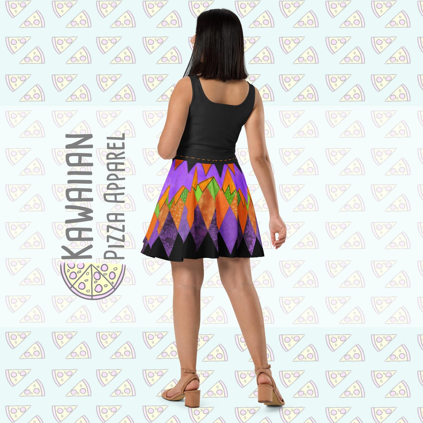 RUSH ORDER: DL Halloween Minnie Inspired Skater Dress