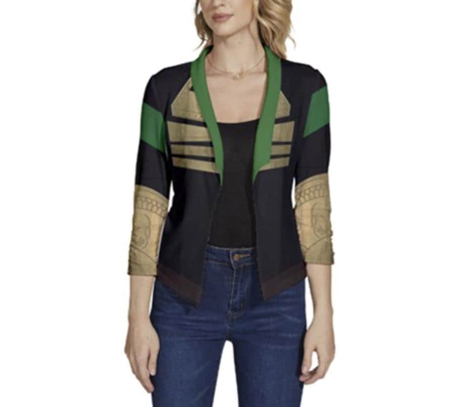 Loki Inspired 3/4 Sleeve Cardigan
