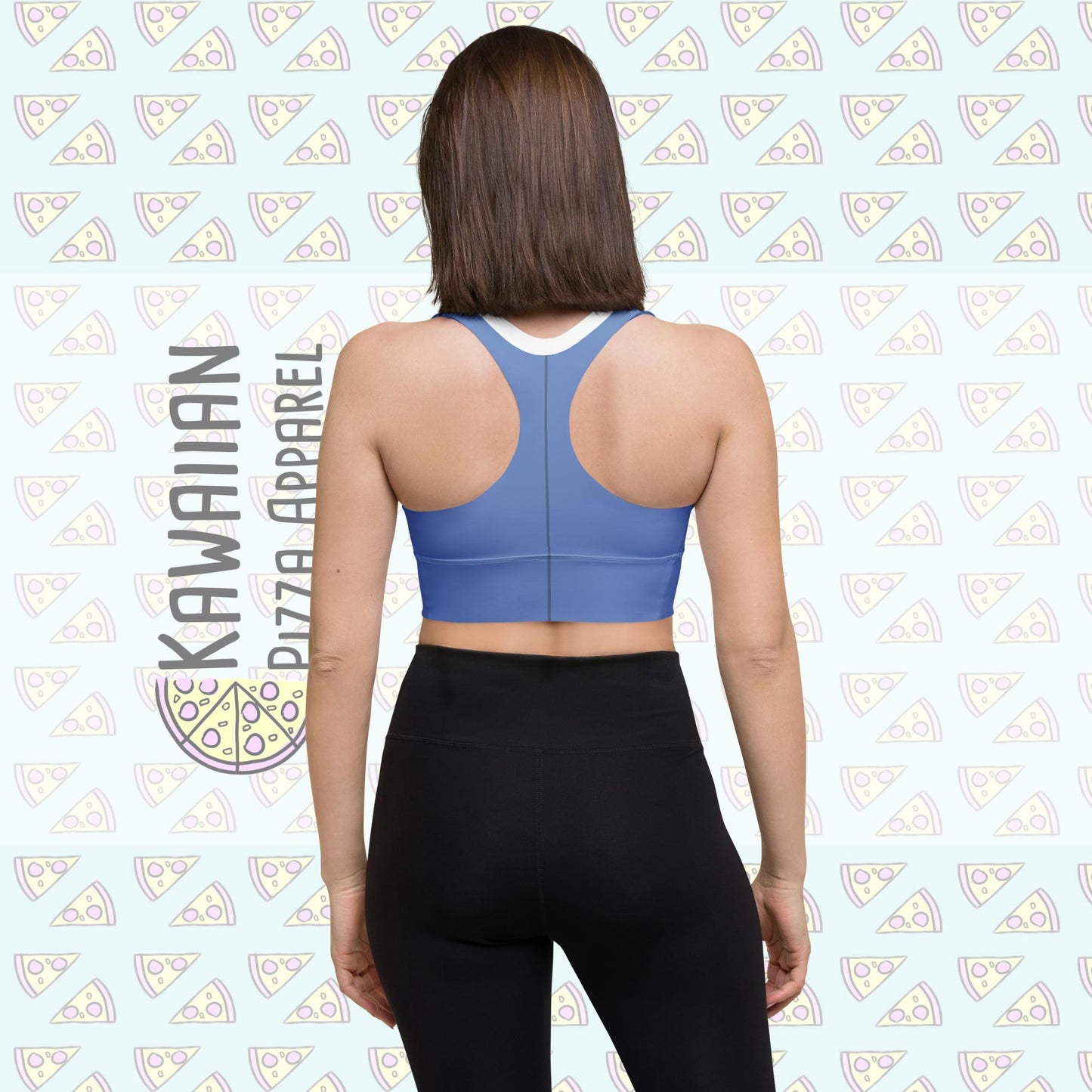 RUSH ORDER: Town Belle Inspired All-Over Print Recycled Longline Sports Bra